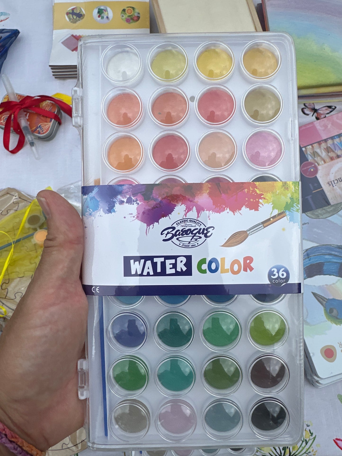 36 color watercolor